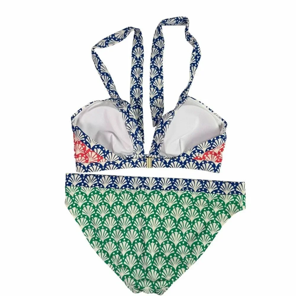 Boden Ithaca Contrasting Panels Bikini size 12